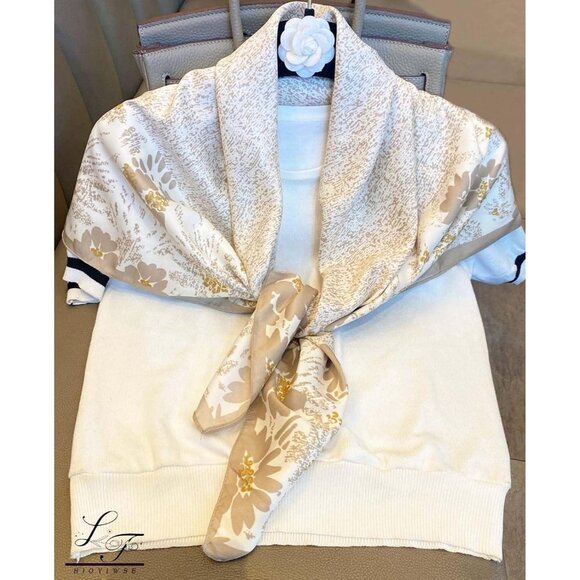 Satin Bandanas Head A11 Khaki Scarf Women Lightweight Silk Hair Wrap Sleep Scarf - Picture 6 of 6